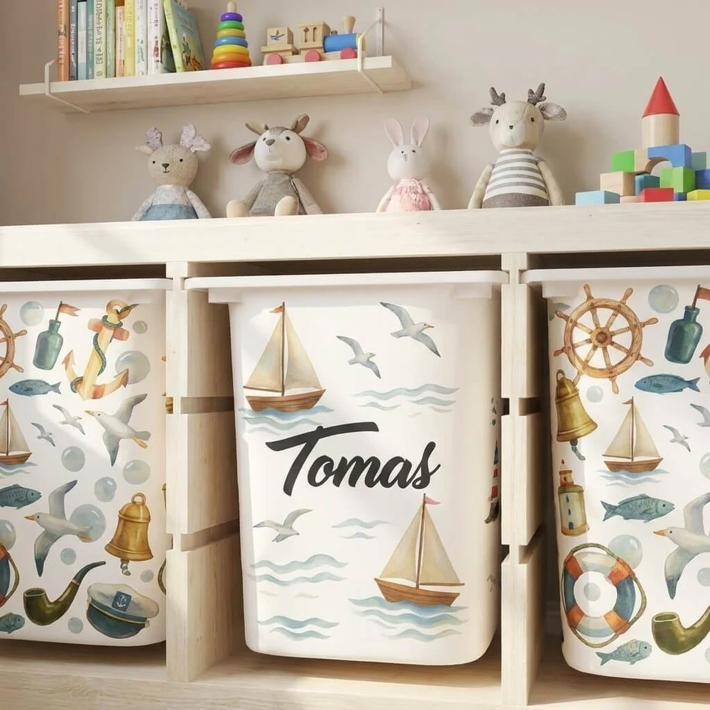 Lipdukai IKEA TROFAST dėžėms