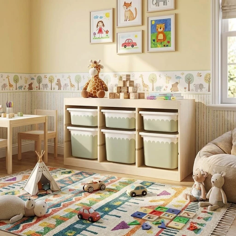 Lipdukai IKEA TROFAST dėžėms