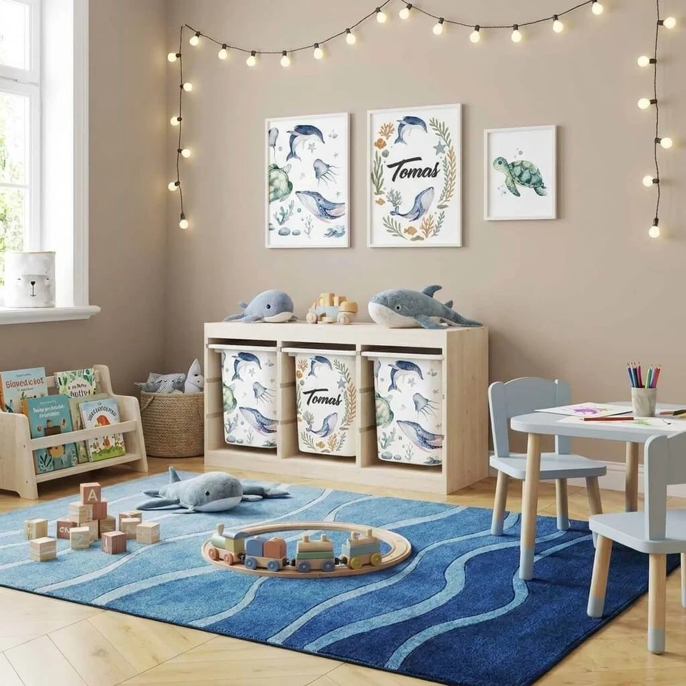 Lipdukai IKEA TROFAST dėžėms