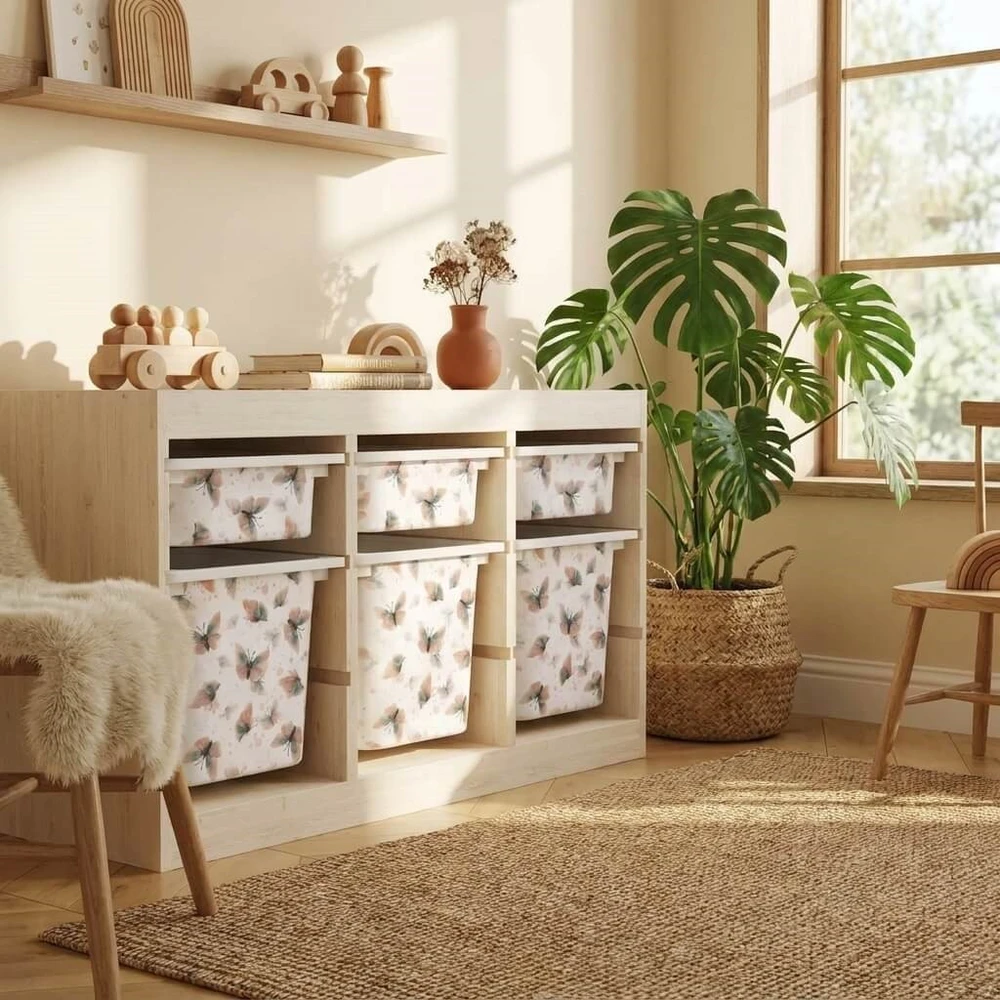 Lipdukai IKEA TROFAST dėžėms – Drugeliai