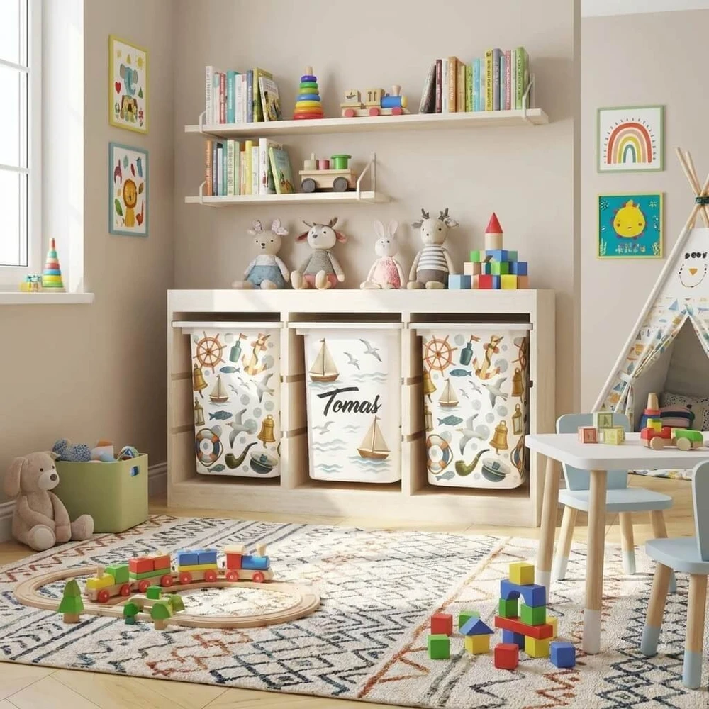 Lipdukai IKEA TROFAST dėžėms