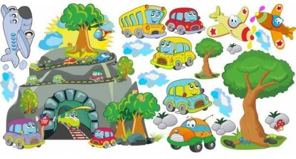 Lipdukas vaikams "Automobiliai"