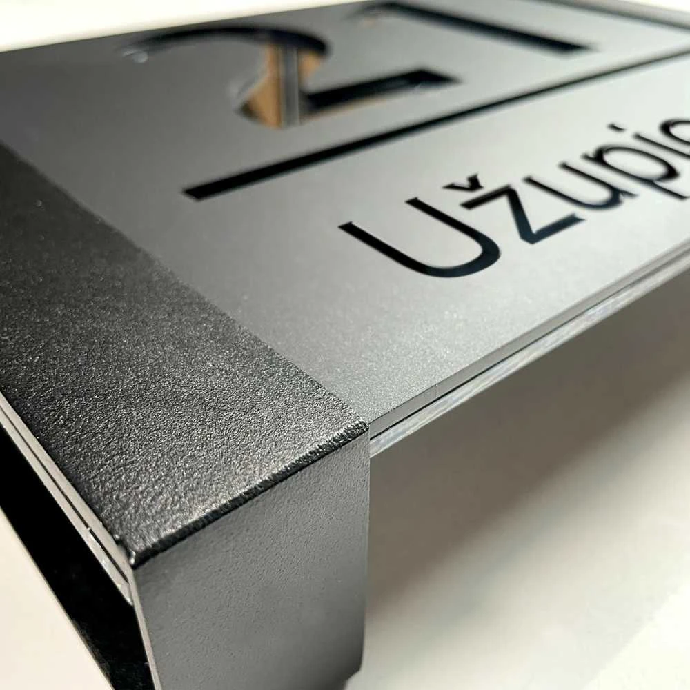 Namo numeris - Sidabrinė adreso lentelė LOFT 30x20cm