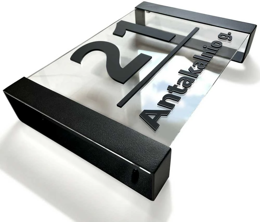 Namo numeris - Skaidri adreso lentelė LOFT 30x20cm
