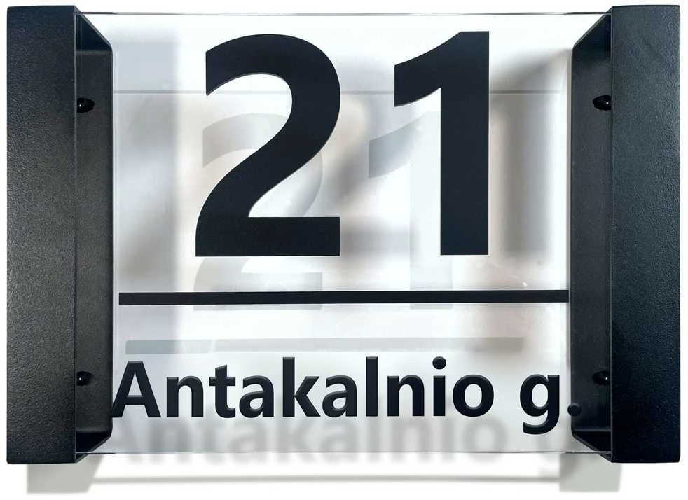 Namo numeris - Skaidri adreso lentelė LOFT 30x20cm