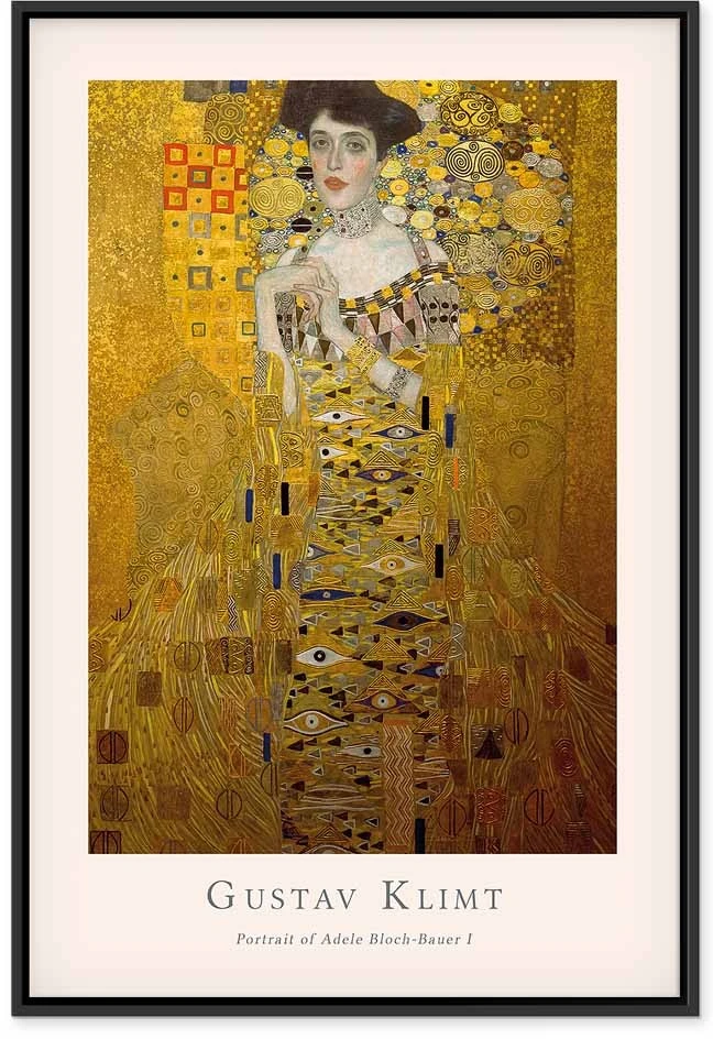 Paveikslas Adelės Bloch-Bauer portretas (Gustav Klimt)
