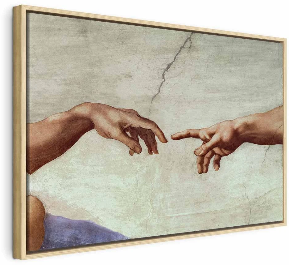 Paveikslas Adomo sutvėrimas – rankos (Michelangelo)