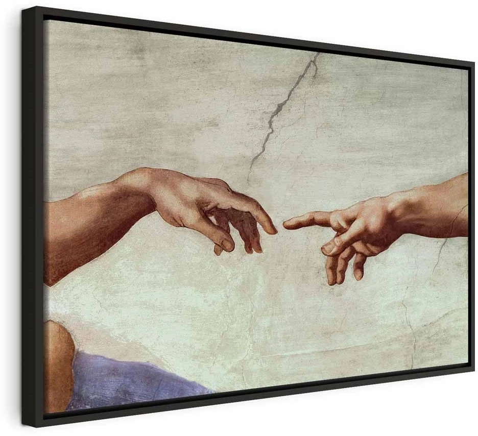 Paveikslas Adomo sutvėrimas – rankos (Michelangelo)