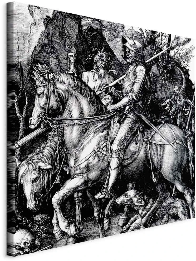 Paveikslas Albrecht Dürer - Riteris, mirtis ir velnias
