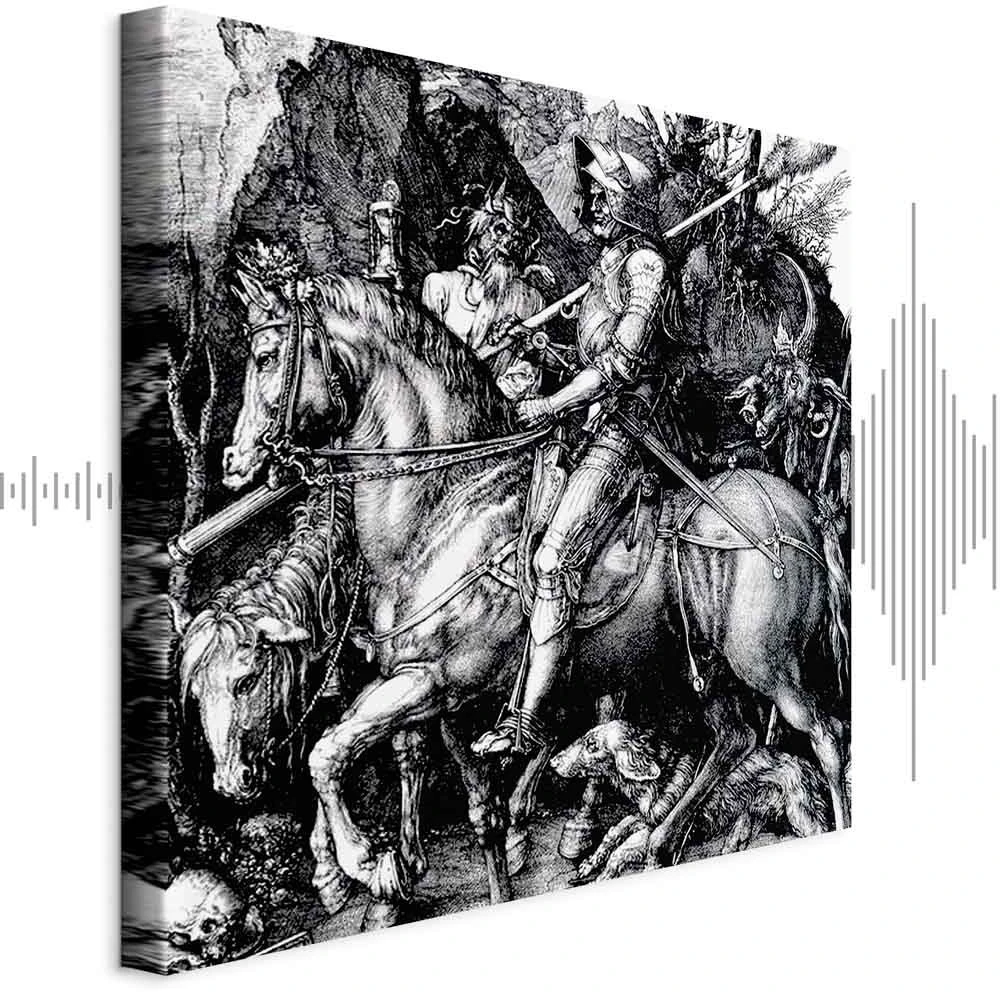 Paveikslas Albrecht Dürer - Riteris, mirtis ir velnias