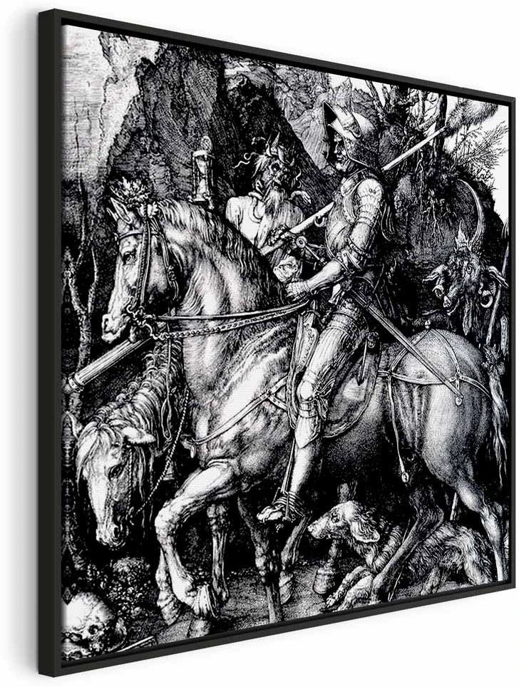 Paveikslas Albrecht Dürer - Riteris, mirtis ir velnias