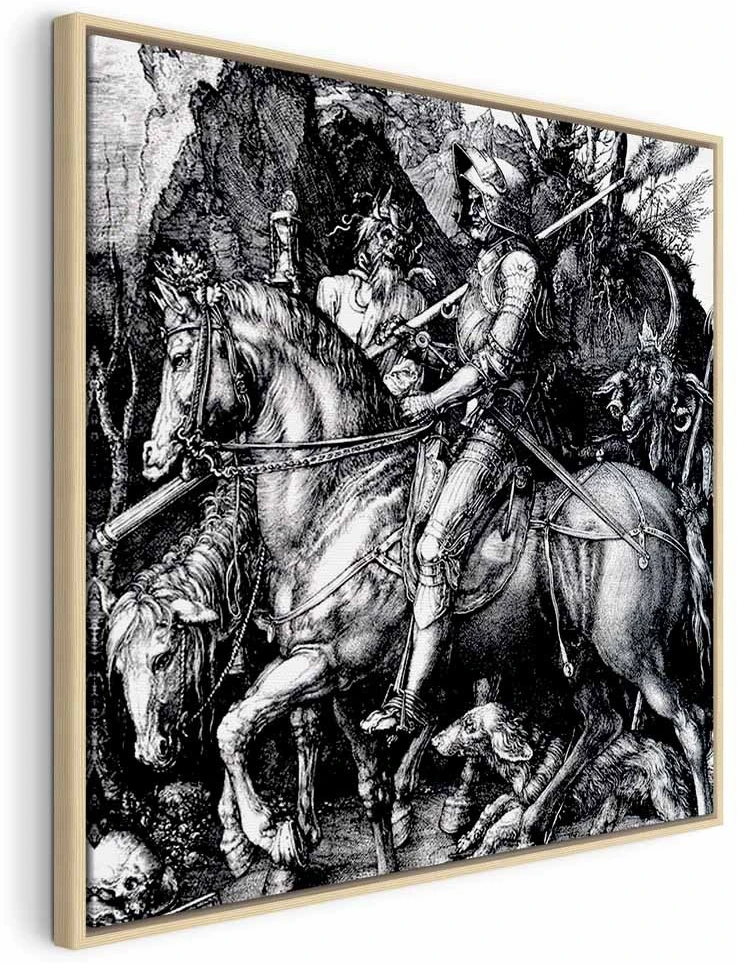 Paveikslas Albrecht Dürer - Riteris, mirtis ir velnias
