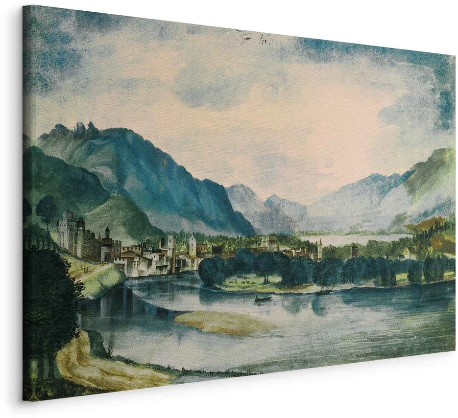 Paveikslas Albrecht Dürer - Trento vaizdas iš šiaurės