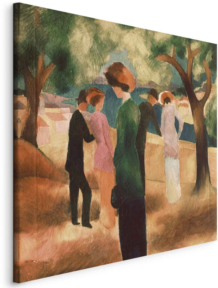 Paveikslas August Macke - Moteris žaliu švarku