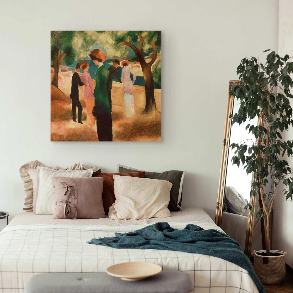 Paveikslas August Macke - Moteris žaliu švarku