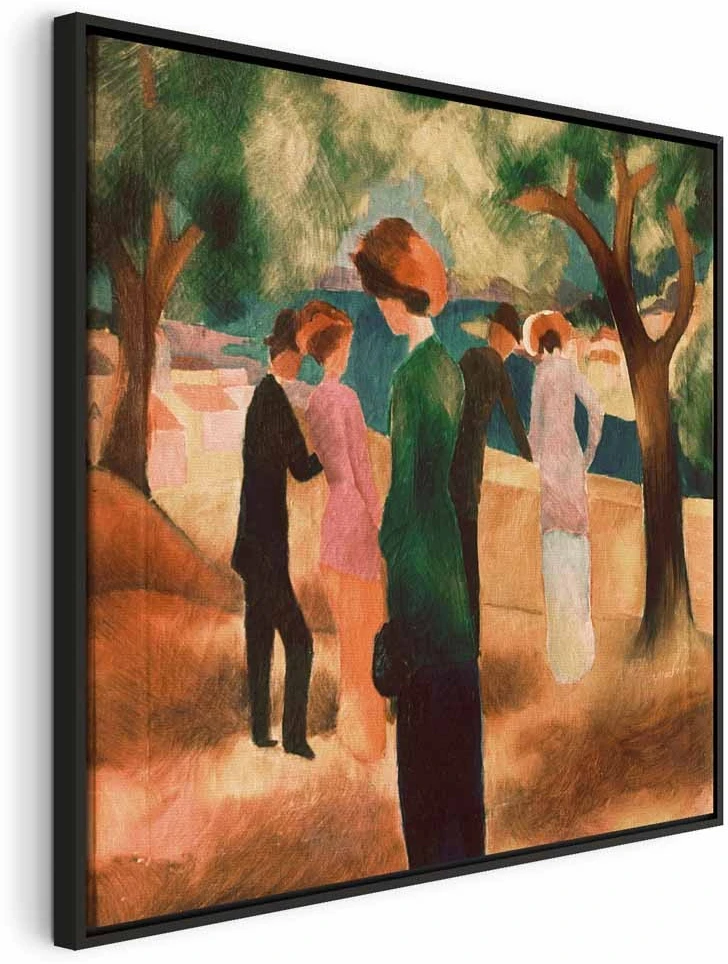 Paveikslas August Macke - Moteris žaliu švarku