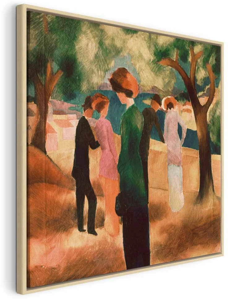 Paveikslas August Macke - Moteris žaliu švarku