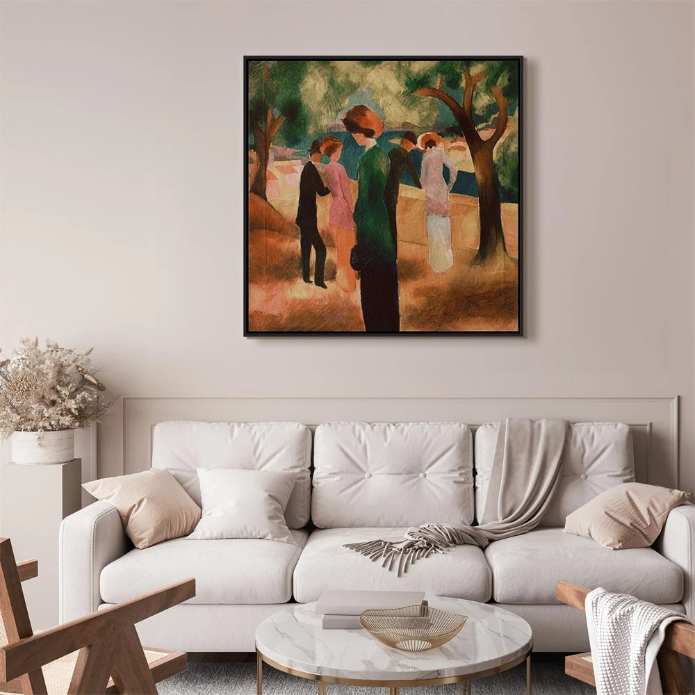 Paveikslas August Macke - Moteris žaliu švarku