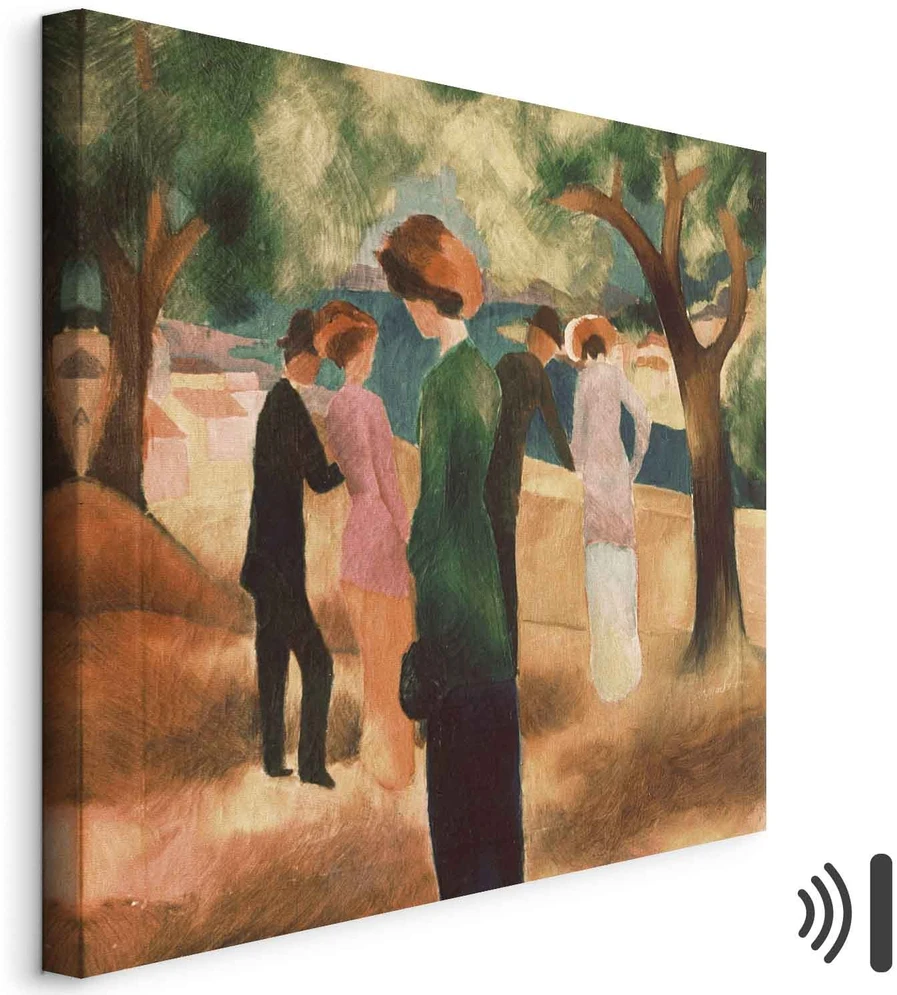 Paveikslas August Macke - Moteris žaliu švarku