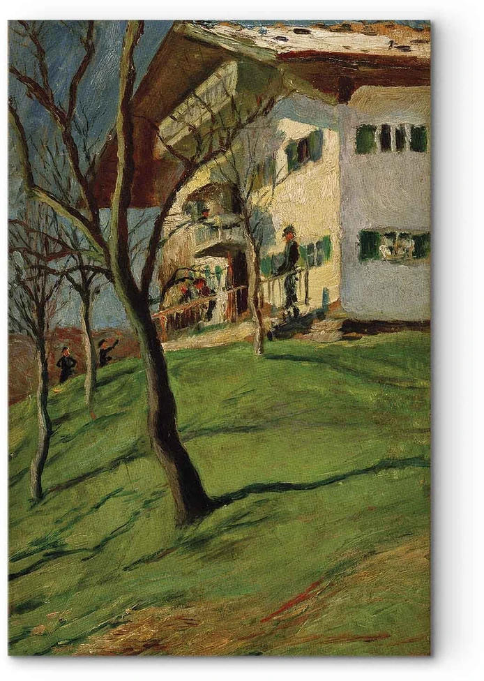 Paveikslas August Macke - Mūsų namelis Tegernsee