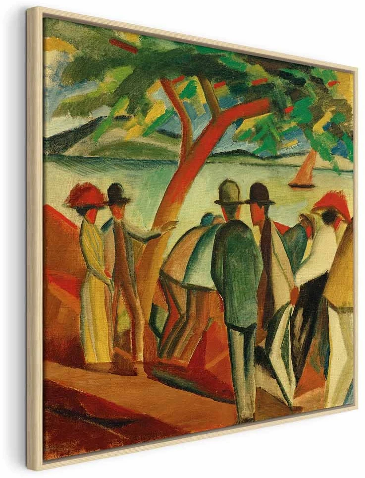 Paveikslas August Macke - Pasivaikščiojanti prie ežero