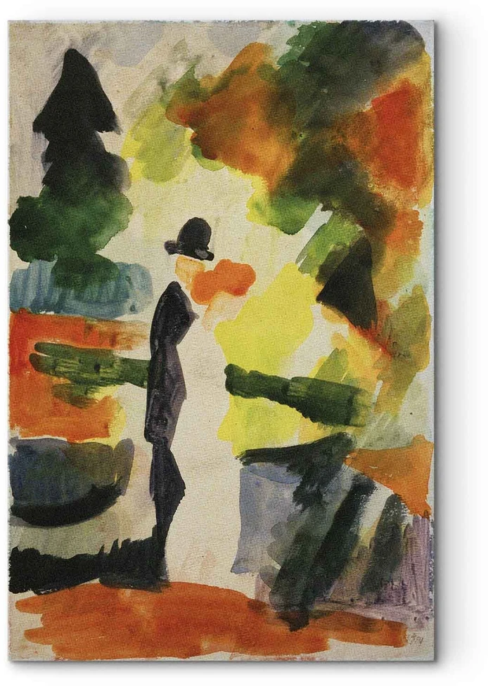 Paveikslas August Macke - Pora parke