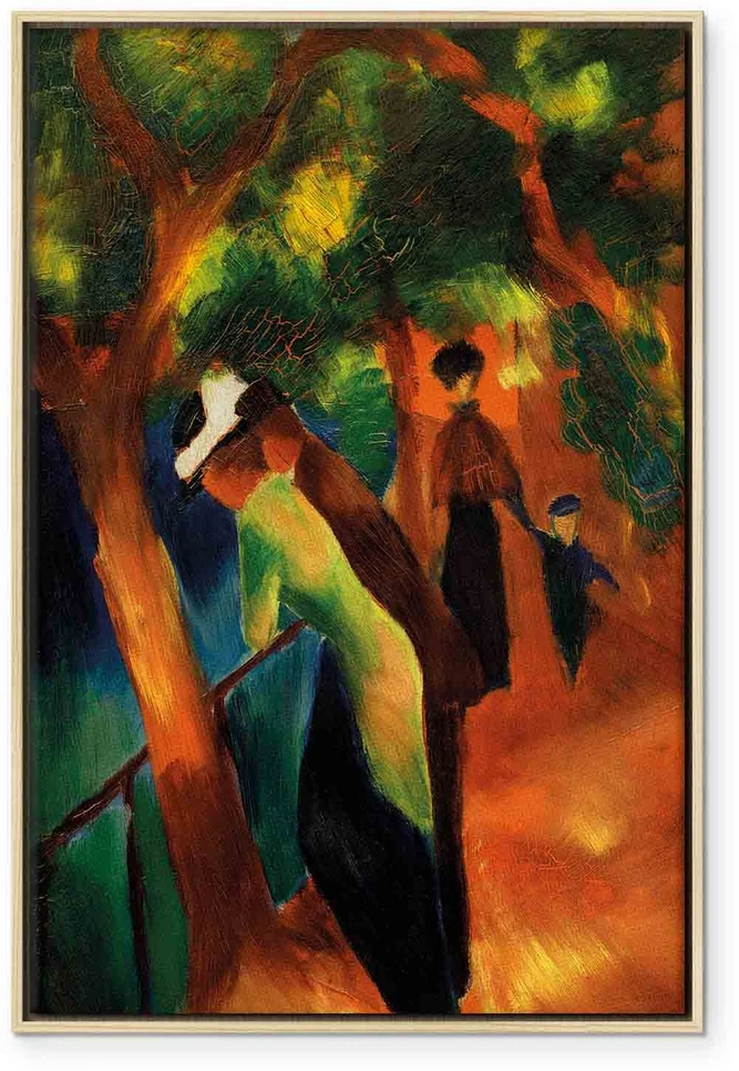 Paveikslas August Macke - Saulėtas takas