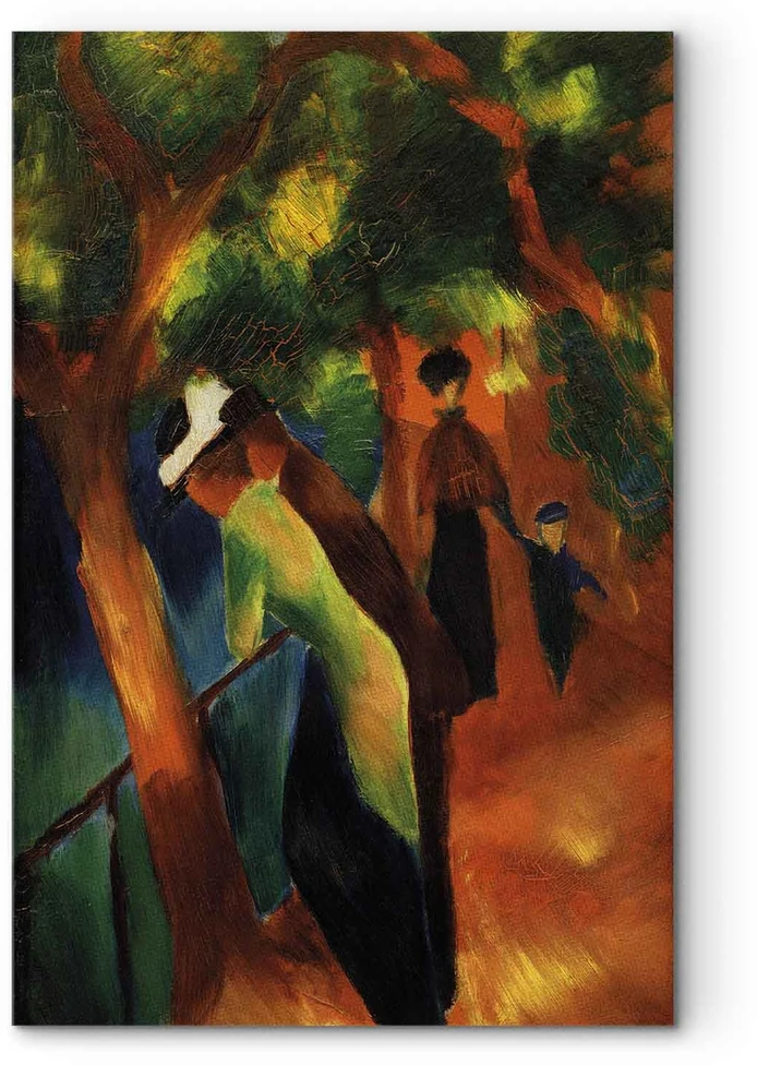 Paveikslas August Macke - Saulėtas takas