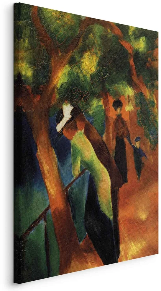 Paveikslas August Macke - Saulėtas takas