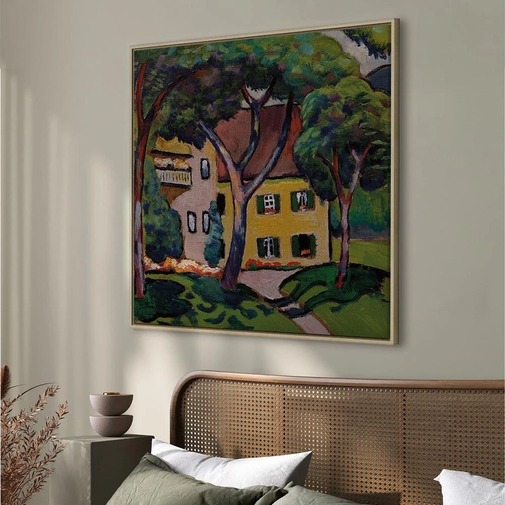 Paveikslas August Macke - Staudacherio namas Tegernsee