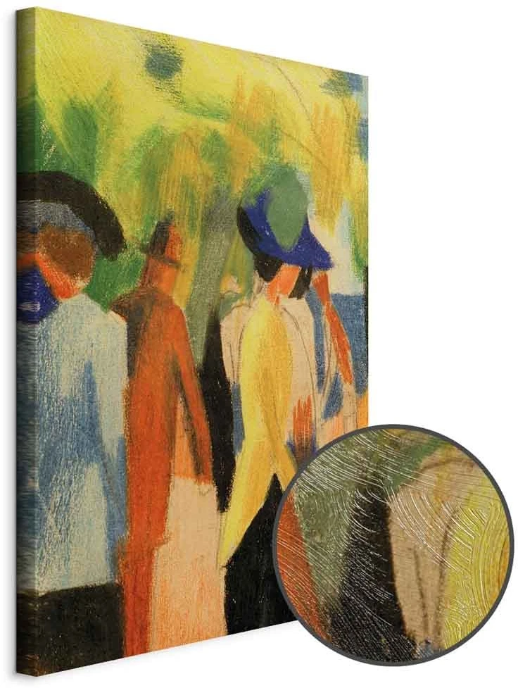 Paveikslas August Macke - Vaikščiotojas po medžiais