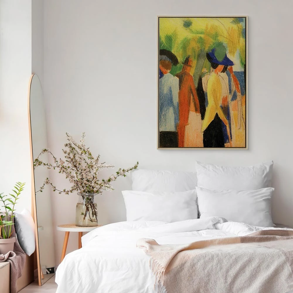 Paveikslas August Macke - Vaikščiotojas po medžiais