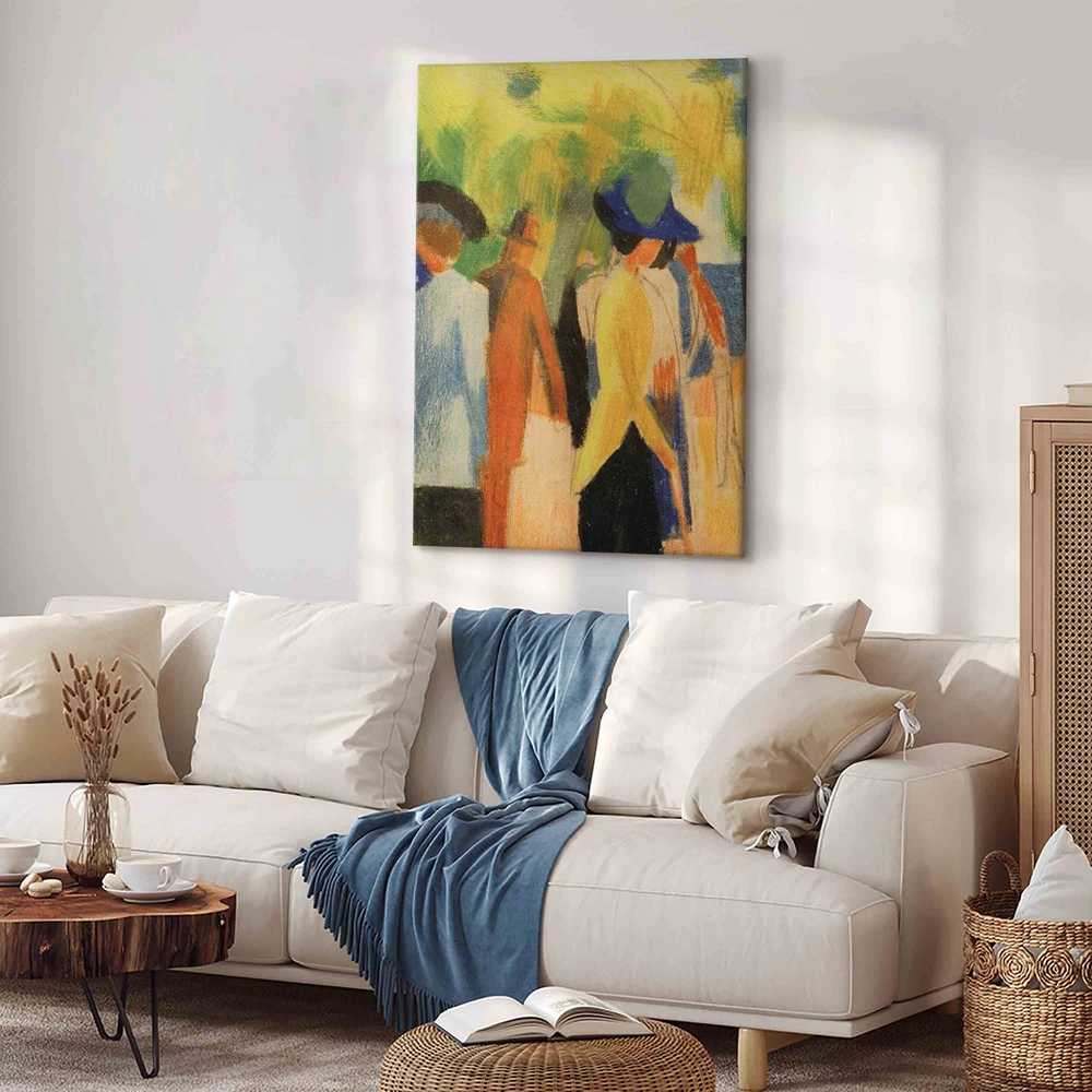 Paveikslas August Macke - Vaikščiotojas po medžiais