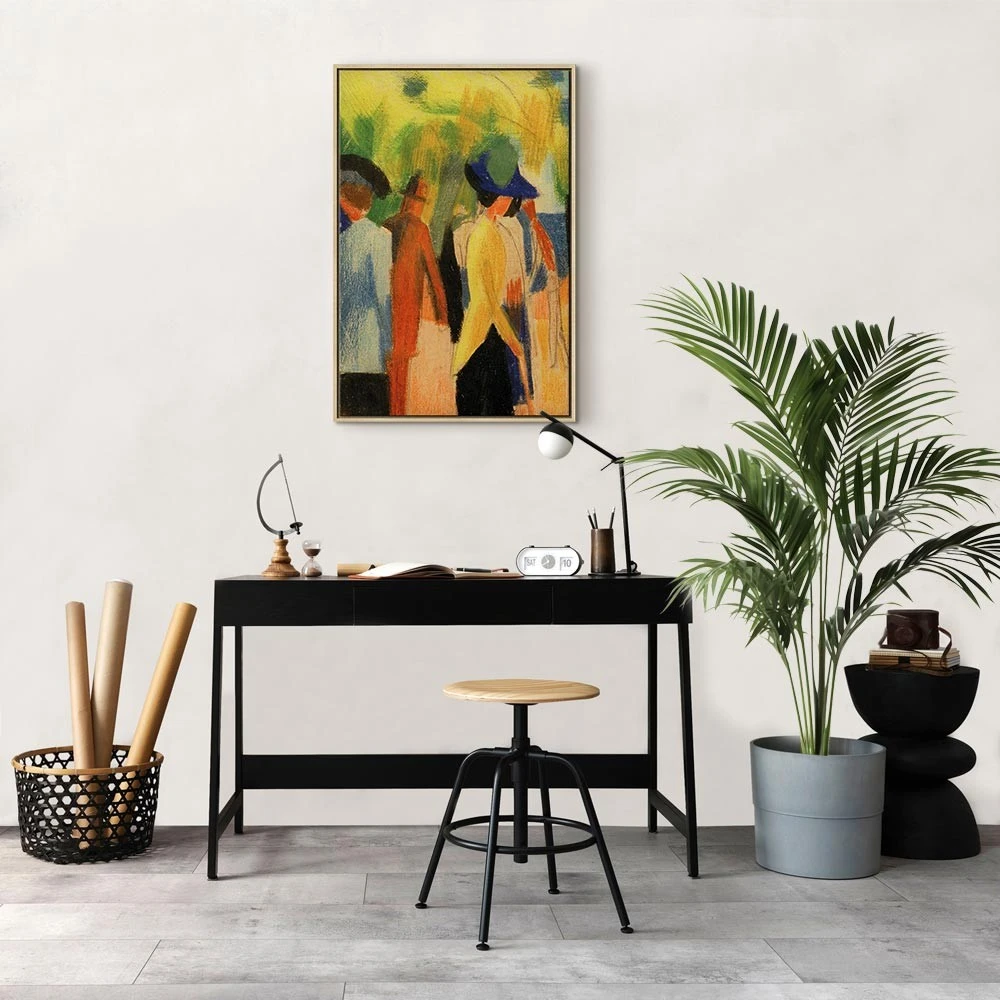 Paveikslas August Macke - Vaikščiotojas po medžiais