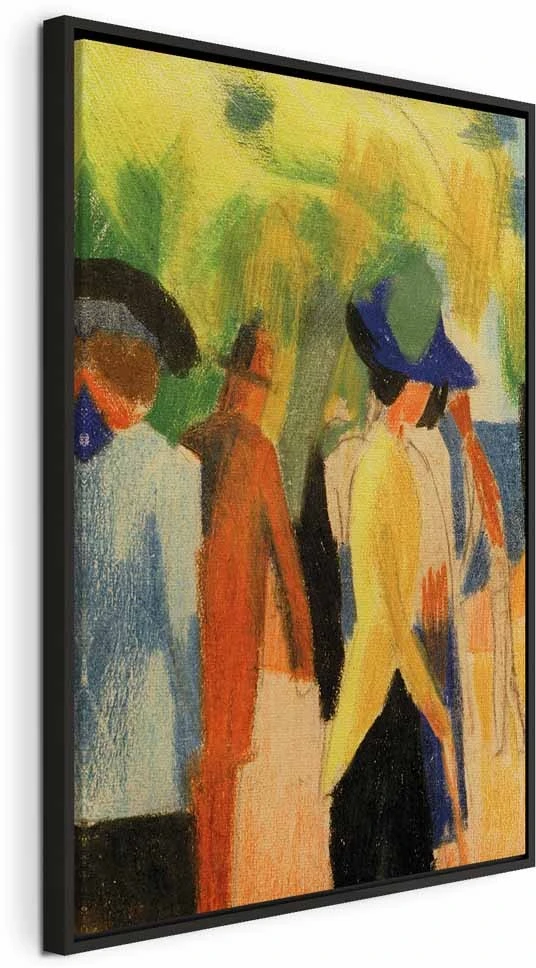Paveikslas August Macke - Vaikščiotojas po medžiais