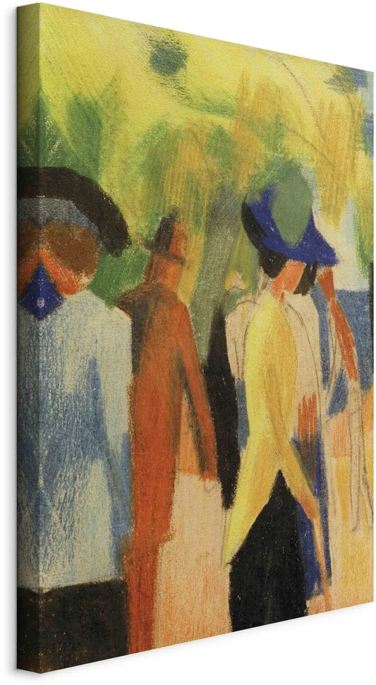 Paveikslas August Macke - Vaikščiotojas po medžiais