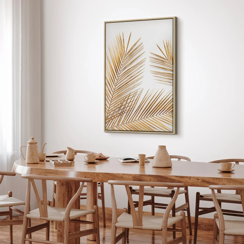 Paveikslas Auksiniai palmės lapai