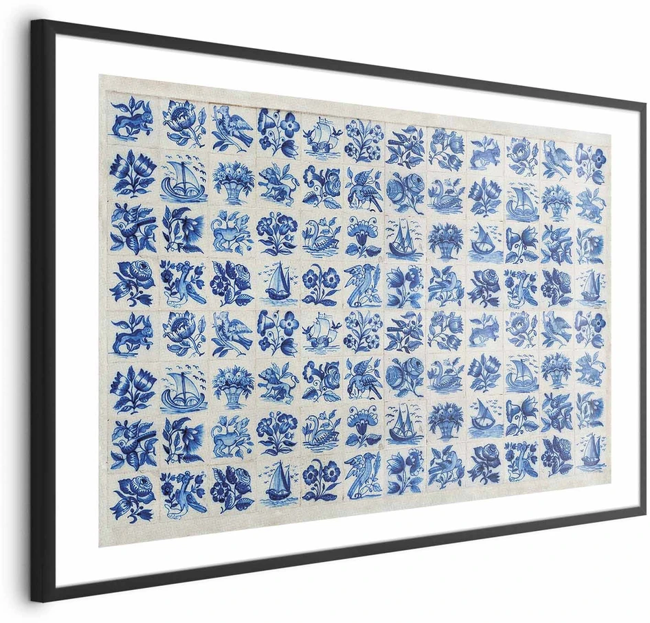 Paveikslas - Azulejos plytelės - tradiciniai portugališki keraminiai raštai