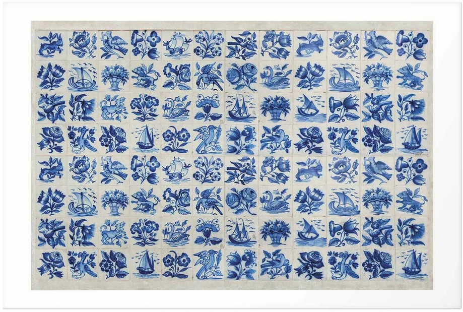 Paveikslas - Azulejos plytelės - tradiciniai portugališki keraminiai raštai