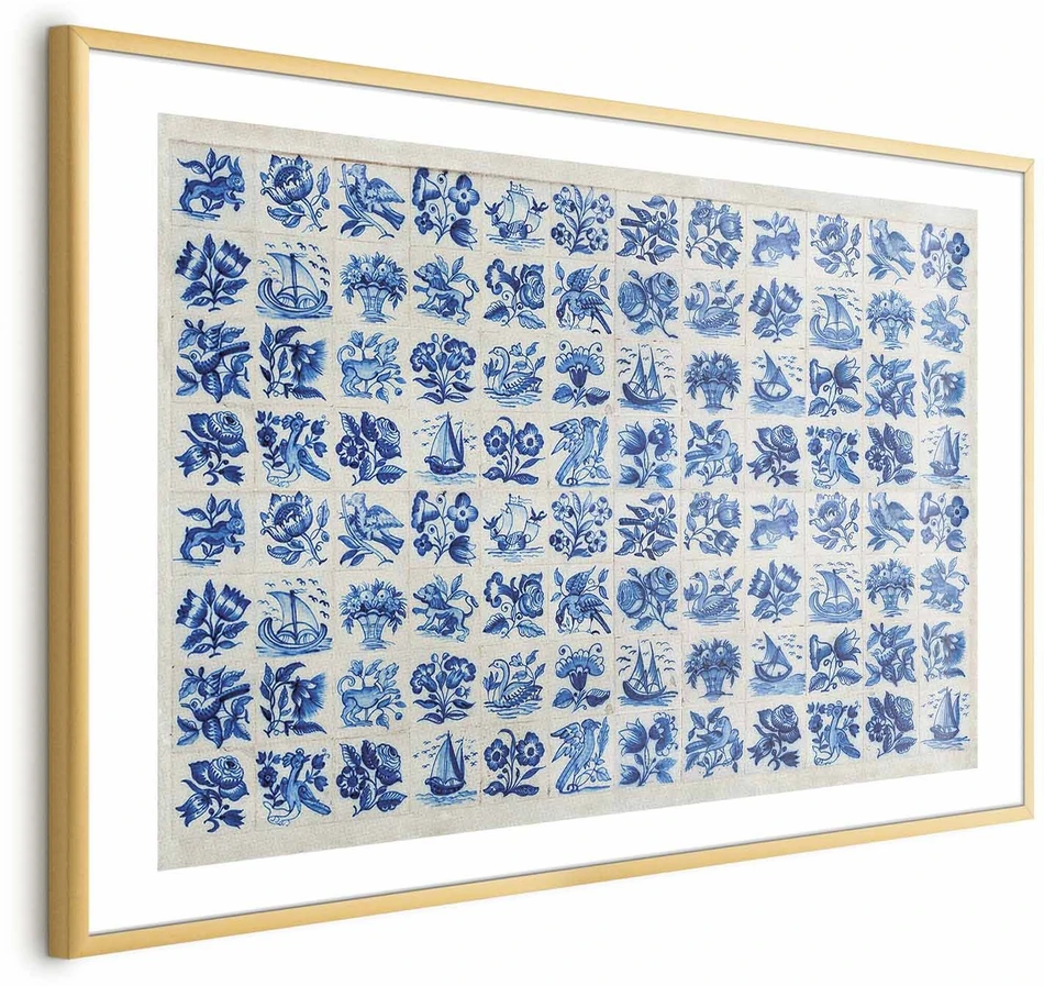 Paveikslas - Azulejos plytelės - tradiciniai portugališki keraminiai raštai