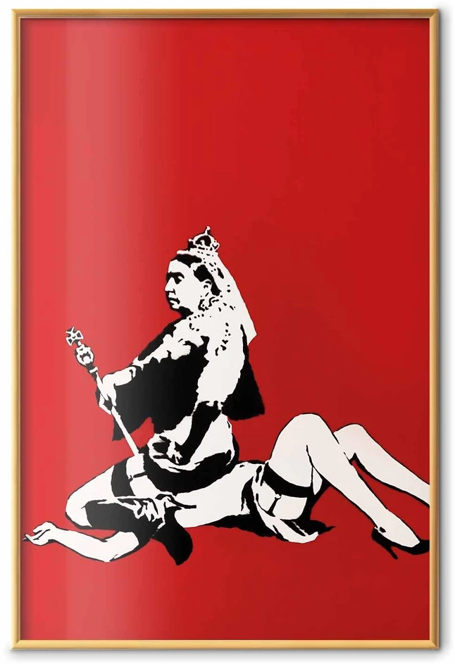 Paveikslas - Banksy: Karalienė Viktorija