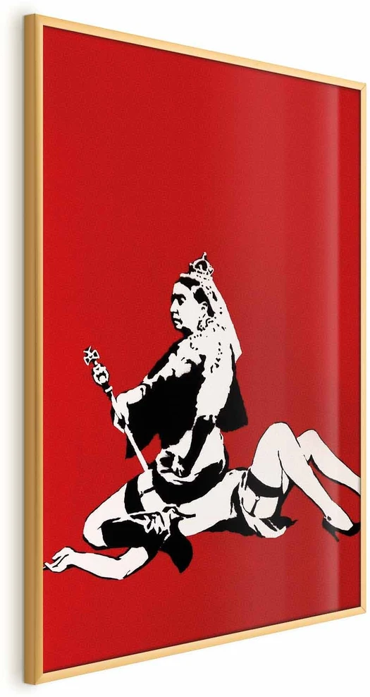 Paveikslas - Banksy: Karalienė Viktorija