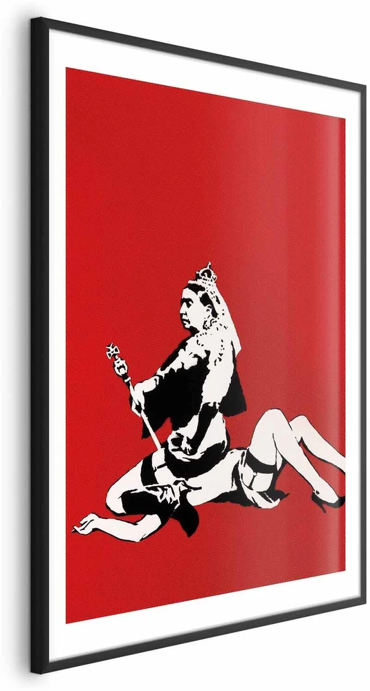 Paveikslas - Banksy: Karalienė Viktorija