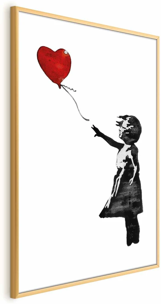 Paveikslas - Banksy: Mergaitė su balionu