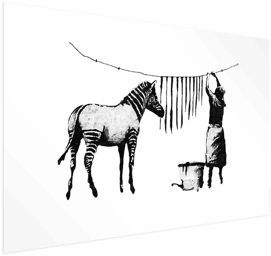 Paveikslas - Banksy: Zebro prausimas