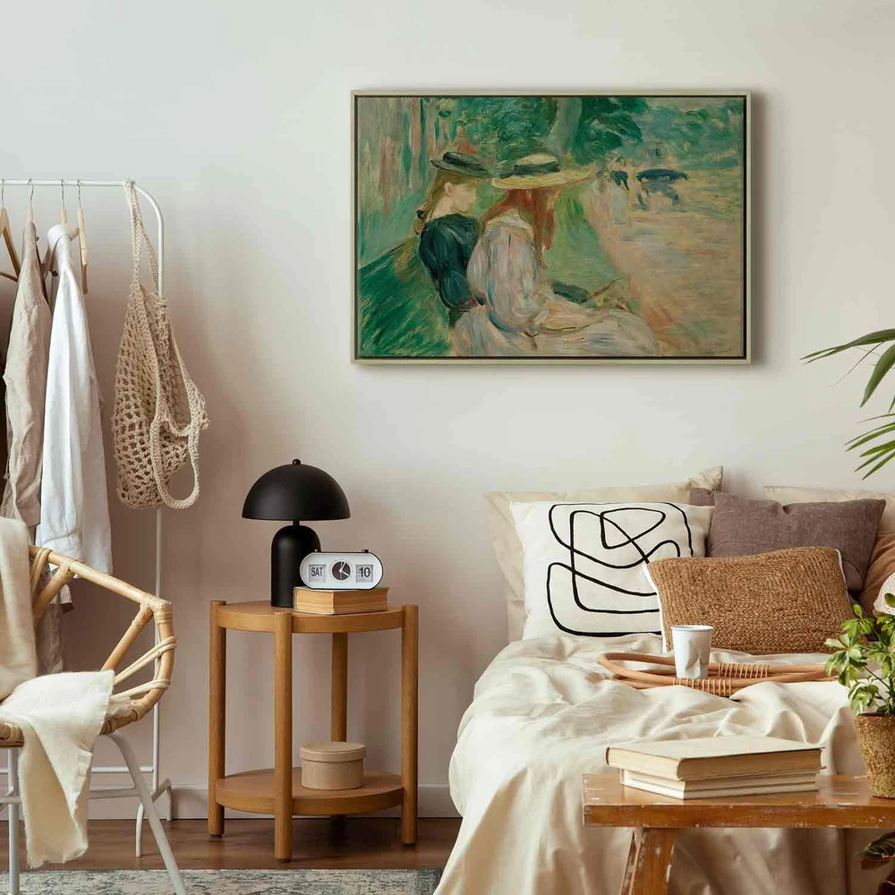 Paveikslas Berthe Morisot - Ant suolo Bulonės miške