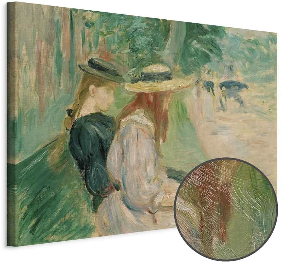 Paveikslas Berthe Morisot - Ant suolo Bulonės miške