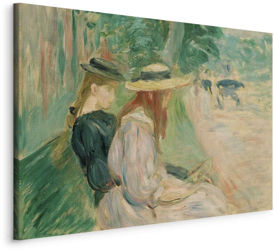 Paveikslas Berthe Morisot - Ant suolo Bulonės miške