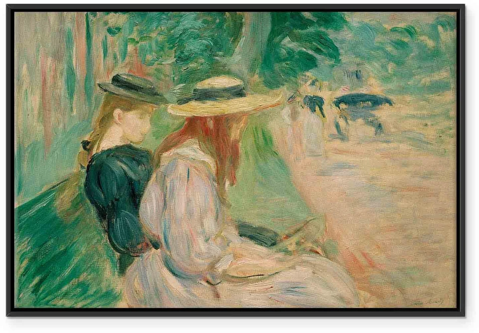 Paveikslas Berthe Morisot - Ant suolo Bulonės miške