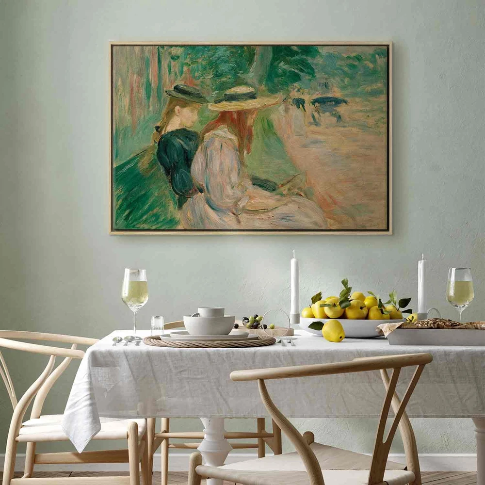 Paveikslas Berthe Morisot - Ant suolo Bulonės miške